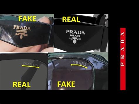 Real vs fake Prada sunglass. How to spot original Prada